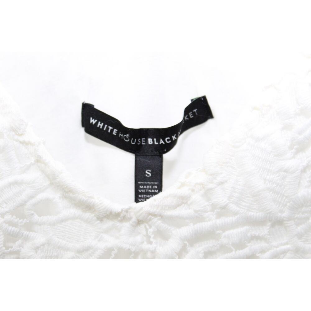 NWT White House Black Market Crochet Cami Top White Women's Size Small H13044 - Picture 9 of 16